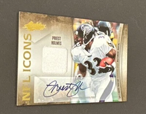 2010 ABSOLUTE MEMORABILIA PRIEST HOLMES NFL ICONS PATCH AUTO SP #’d 07/25! - Picture 1 of 8