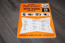 Sams Auto Radio Service Data Manual Vol 25 AR-25 July 1964 Motorola Olds Buick