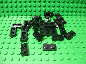 ** Lote de 25 quilates ** Lego NUEVO negro 1 x 2 piezas de placa - Imagen 1 de 1