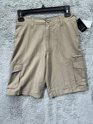 Pantalones Cortos BURNSIDE Hybrid Series Land & Sea Caqui Talla 26 Bolsillo con Cremallera Ligeros Nuevos con Etiquetas Foto 1 de 4