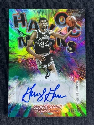 2025 Topps Basketball George Gervin #HM-GG Havoc Marks Autographs Auto Green /99 - Image 1 of 2