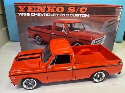 Chevrolet C10 1969 1/18 ACME CAMIONETA PICKUP YENKO S/C personalizada rayas naranja y negro Foto 1 de 4