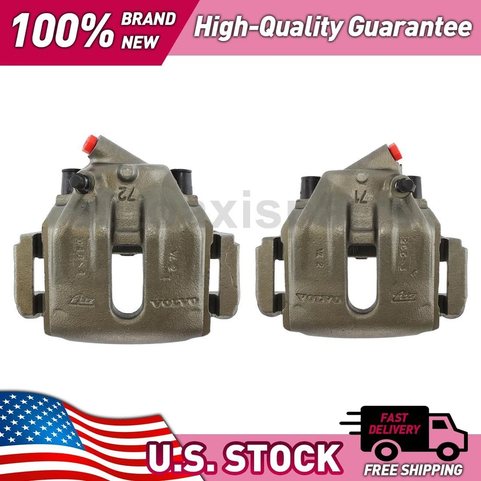 2 Front Centric Parts Disc Brake Caliper for 1998-2004 Volvo C70 - Image 1 of 4