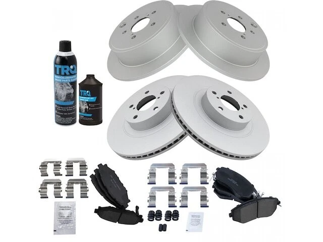 Kit de pastillas de freno y rotor delanteras y traseras TRQ 93YH14W para Subaru BRZ 2013-2015 Foto 1 de 1