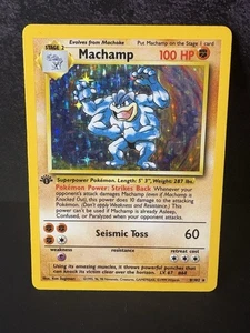 Machamp - 8/102 - Holo Rare - 1st Edition - Shadowed Edition - Base Set - Picture 1 of 2