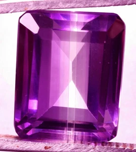 29.55 Cts. Natural Brazilian Bi-Color Tourmaline Emerald Cut Certified Gemstone - Foto 1 di 4