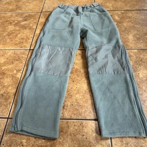 US Military Cold Weather Fleece Pants Full Zip Green USA Size medium RGBI - Picture 1 of 8