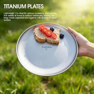 Ultraleichter tragbarer Runder mattierter Campingteller für die Außenberei X8K3 - Bild 1 von 4