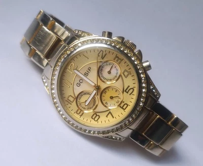 Reloj de vestir vintage GOSSIP, unisex, esferas día/fecha, batería nueva, funcionando Foto 1 de 4