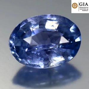 GIA Certified 2.46 ct Oval (10 x 7 mm) Sri Lanka Unheated Natural Blue Sapphire - Picture 1 of 3