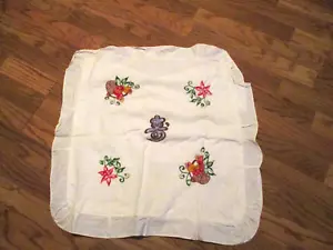 Vintage~Embroidered Pillow Cover~Multi-Colored~23.0" x 23.0"~Handmade - Bild 1 von 10