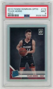 2019 Panini Donruss Optic Tyler Herro Holo #172 PSA 9 - Picture 1 of 2