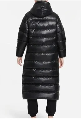 Chaqueta para mujer Nike, talla MEDIANA LARGA PLUMÓN CÁLIDO negro/blanco (DH4081-010) Foto 1 de 4