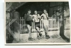altes Foto Jungs im Sommer, 1930er, 9x6cm - Bild 1 von 1