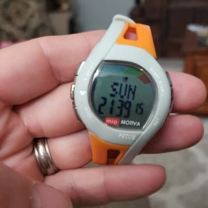 MIO Motiva Petite Heart Rate Monitor Calorie Manag Women's Watch ,Orange/gray  - Picture 1 of 7