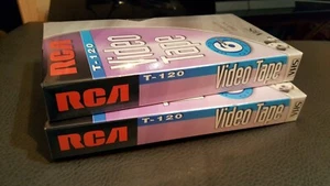 2 RCA T-120 VHS video cassette tapes 120-minutes. Brand New sealed - Picture 1 of 5