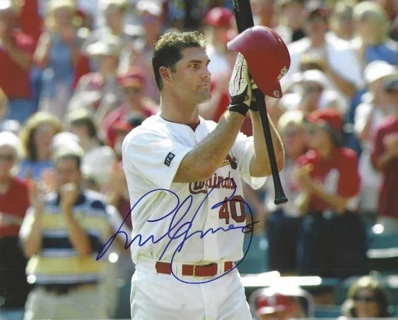 Foto autografiada firmada 8x10 de los Cardenales de San Luis de Andy Benes - Certificado de autenticidad Foto 1 de 1
