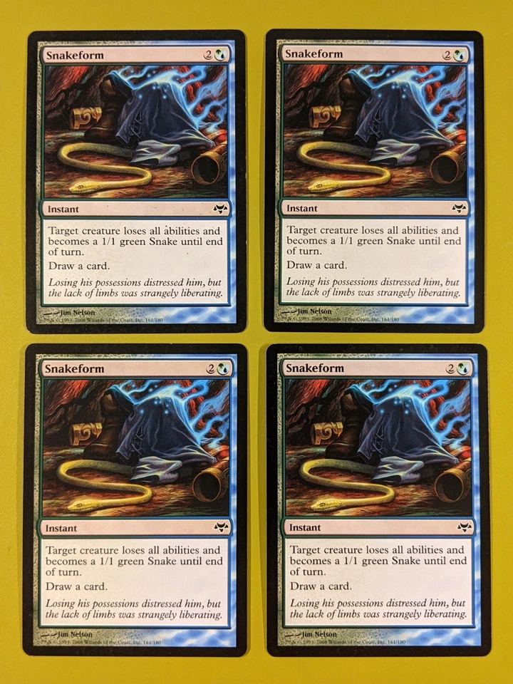 Snakeform x4 Eventide 4x Playset Magic the Gathering MTG  - Image 1 of 1