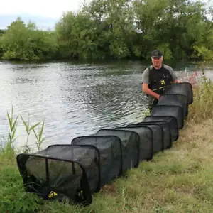 Red de mantenimiento de secado rápido Nufish 4 m Xtraflow para pesca de río de carpa NFN301 - Imagen 1 de 6