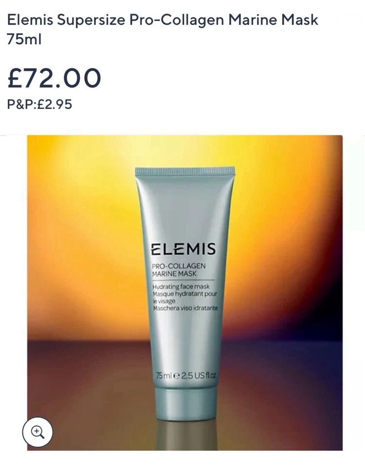 Elemis Pro-Collagen Marine Hydrating  Mask 75ml Sealed - Image 1 of 1