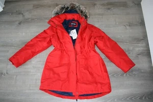 Lands' End Womens Expedition Down Winter Parka with Hood Red Large New w/ Tags - Picture 1 of 5