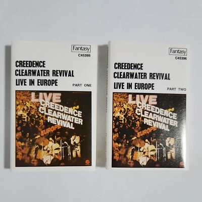 CREEDENCE CLEARWATER REVIVAL 'Live In Europe' Twin Cassette Tape Album C45395 - Image 1 of 4