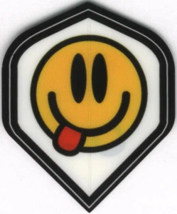 Vuelos de dardos SMILEY FACE: 3 por juego - Imagen 1 de 4
