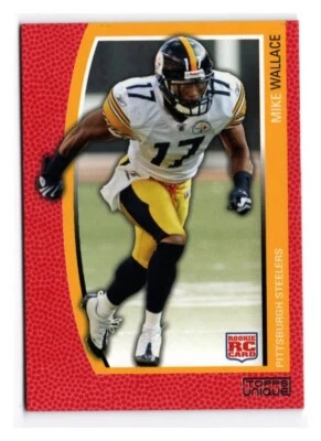 Mike Wallace 2009 Topps Unique Red #174 (648/799) - Image 1 of 2