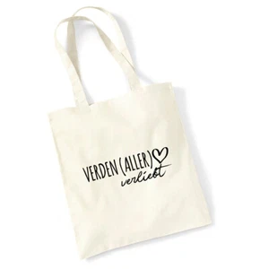 Jutebeutel Verden Aller verliebt Tasche Baumwolle Geschenkidee Souvenir Präsent - Picture 1 of 36