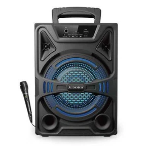 8" PA Speaker with Microphone and Dynamic Lighting - Portable Sound Powerhouse - Picture 1 of 2