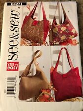 🌻 BUTTERICK #B4271 - VERY EASY LADIES TWO STYLE SHOULDER BAG - PURSE PATTERN FF