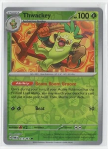 Pokemon Twilight Masquerade 015/167 Thwackey Reverse Holo - Imagen 1 de 1