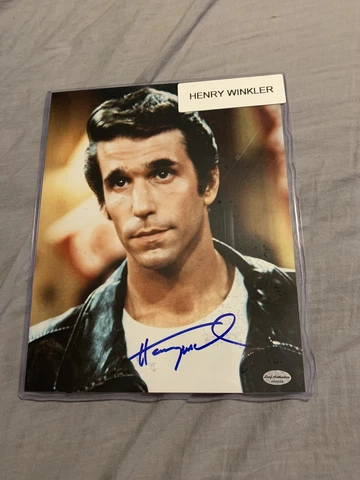 Henry Winkler Fonzie 8x10 Auto Autograph Signed Photo COA From Leaf Authentics ! Cover