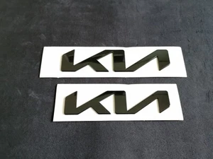 Gloss Black OEM Style New KIA Sportage Badge Front Bonnet Rear Trunk Set Replace - Picture 1 of 4