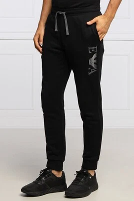 EMPORIO ARMANI Black Loungewear Lightweight Fleece Lined Joggers Size XL BNWT - image 1 of 4