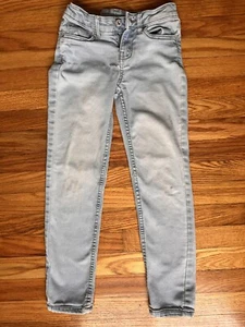 Girls Size 7 George Brand Stretch Skinny Fit Jeans Light Wash - Picture 1 of 6