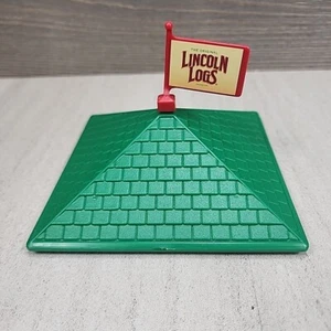 Lincoln Troncos Verde Techo Pirámide Pieza Cuadrada Plástico Accesorio Pieza de Construcción - Imagen 1 de 8