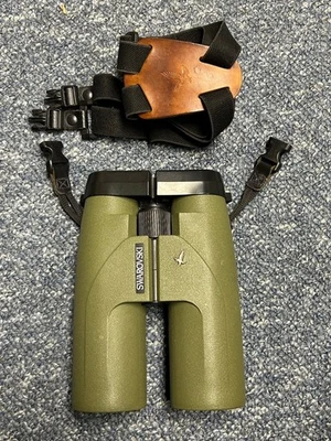 Swarovski SLC 10x50 WB Binoculars with Harness and Cap - Excellent Condition - Image 1 of 4