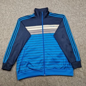 Adidas Jacket Mens XL Navy Blue Tracksuit Track Top Firebird Trefoil Retro - Picture 1 of 12
