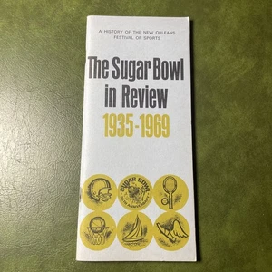 The Sugar Bowl In Review 1935-1969 Booklet Vintage New Orleans Football History - Bild 1 von 7