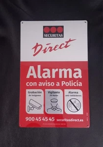 Cartel Disuasorio Alarma 33 x 21 cm Securitas Alarma - Imagen 1 de 1