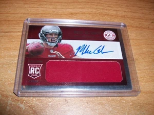 2013 Panini NFL Football Mike Glennon Rookie Game Worn Jersey Auto Card 250/299 - Bild 1 von 4