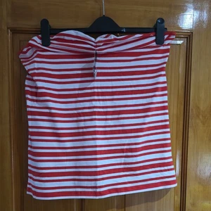 BNWT Red And White Stripe Boobtube Top From Next. Size UK20 - Picture 1 of 1