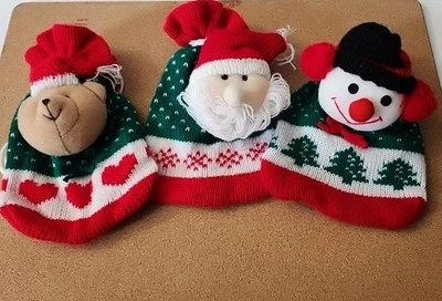 Bolsas Medias Rojo/Blanco/Verde Navidad Tema Regalo Caramelos Efectivo Bolsas Lote 3  Foto 1 de 4