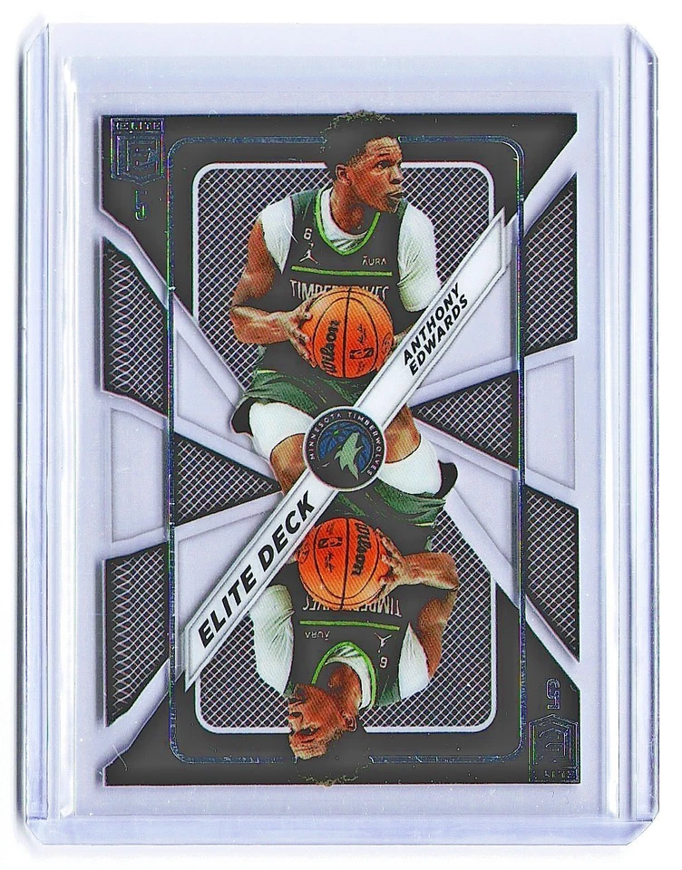 Anthony Edwards 2023-24 Donruss Elite Deck CLEAR ACETATE SP Minnesota - Image 1 of 2