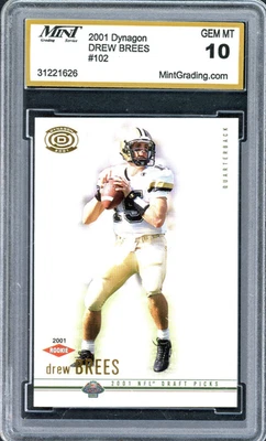 Pacific Dynagon 2001 - Drew Brees #102 (RC) como nuevo 10 Foto 1 de 2