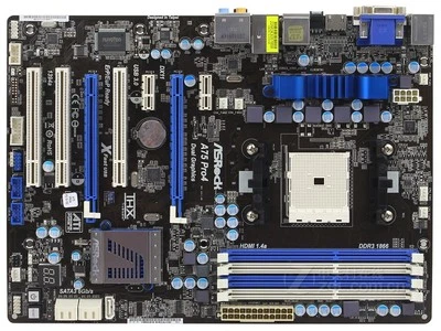 ASROCK A75 PRO4 Motherboards AMD A75 DDR3 Socket FM1 ATX - Image 1 of 4