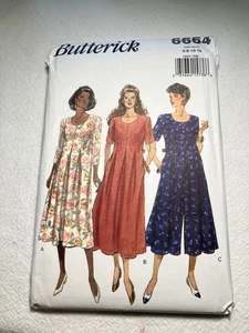 Butterick Pattern 6664 Maternity Dress Jumpsuit Size 6-12 UNCUT - Picture 1 of 2