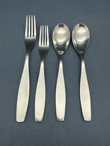 BODA NOVA Stainless GUSTO Flatware MAGNUS LUNDSTROM Forks Teaspoons 4 PIECE SET - Picture 1 of 8