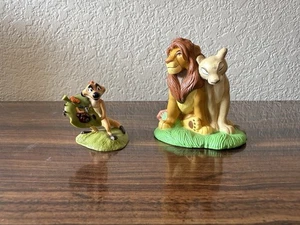 Disney Store Re Leone coccole NALA & SIMBA e Timon cake topper figure PVC - Foto 1 di 4